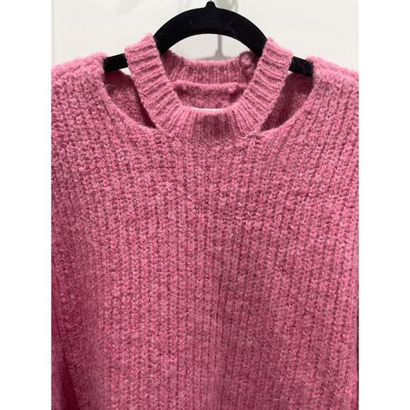 Pistola Pink Eva Pullover W/ Neck Slits in Pink Sz XS - Picture 4 of 9